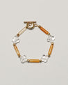 Clover Bracelet in Orange Agate