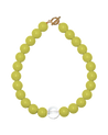 BOBA NECKLACE IN GREEN APPLE