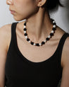 GUMBALL BAROQUE PEARL NECKLACE [SILVER]