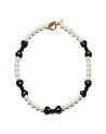 Ribbon Necklace in Black