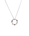 Crown of Thorns Necklace Silver - Garnet