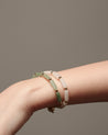 Block Bracelet: White Jade